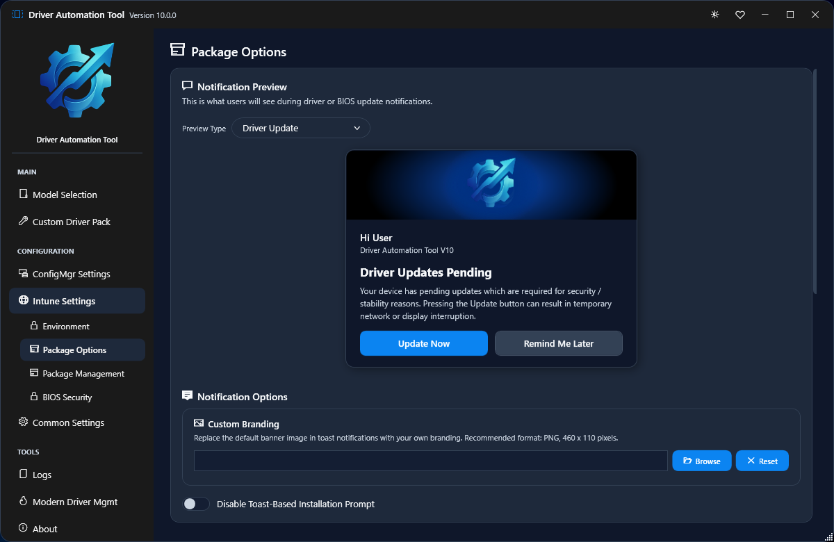 Wrapping a driver pack as an Intune Win32 (.intunewin) app